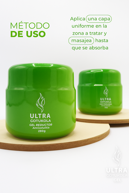Gel Reductor GotuKola | Reafirma, Desinflama y Elimina Celulitis desde la Primera Semana